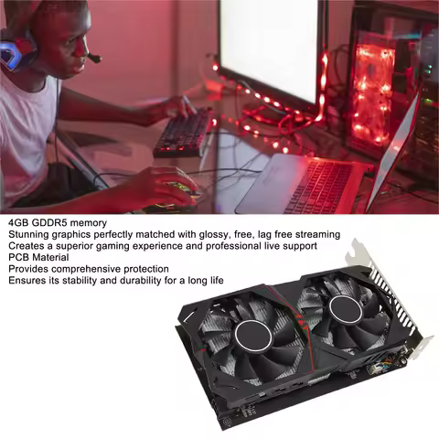 Graphics Card Dual Cooling Fans Support DirectX 12 HD Multimedia Interface GTX960 4GB GDDR5 Computer