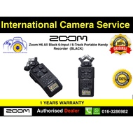 Zoom H6 All Black 6-Input / 6-Track Portable Handy Recorder (Black)