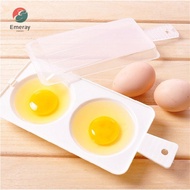 EMERAY Egg Steamer Microwave Eggs DIY 2 Eggs Cooker Steamer Tool Baking Draining Egg Boiler