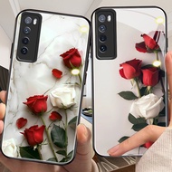 DMY case rose huawei nova7 nova5i nova3i nova3 nova2 i nova11 nova10 nova9 nova8 nova7 I nova4 e y9 y7 y7a pro se prime 2019 lite tempered glass case