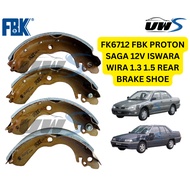 FK6712 FBK PROTON SAGA 12V ISWARA WIRA 1.3 1.5 REAR BRAKE SHOE