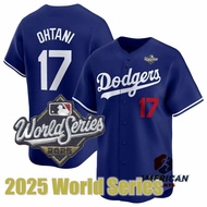 Men's 2025 World Series Jersey Los Angeles Dodgers Shohei Ohtani Blue Baseball Jersey