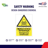 Safety Warning Sign | 30cm x 40cm | Sticker or Sticker on Board