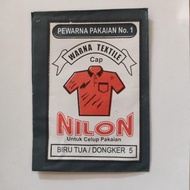 Wantex NILON Warna DONGKER Warna BIRU TUA Permanen Pewarna Jeans Wanter Pakaian Wenter Kain Tekstil 