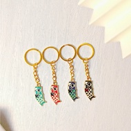 GANTUNGAN Japanese Keychain Koi fish Lucky fish Good Luck Japanese Souvenir Cute Bag Keychain Japane