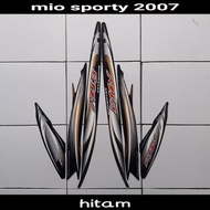 stiker striping body motor mio sporty 2007 hitam