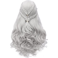 Daenerys Targaryen Wig for Game of Thrones Khaleesi Long Curly Wavy Hair Wigs BU121B