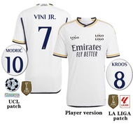 【In stock】Player Issue Kit 23/24 Real M Home Thai Quality Man Football Jersey S-2XL| KI2E