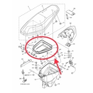 YAMAHA LAGENDA 115 LAGENDA115 SRL115 SRL 115 LID COVER HITAM BAWAH SEAT PAPAN COVER HITAM COVER KECI