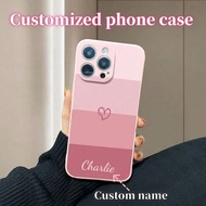 1pc Custom Name Phone Case Compatible With IPhone 16e 16 Pro Max 11/12/13/14/15 Pro Max, Galaxy A15/