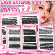 【Extra-Large Capacity】Diy Individual Eyelash Extensions, 30d 40d 50d 60d 80d 100d, D Curl  8-18mm 89