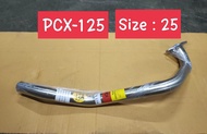 คอท่อ PCX-125 Stainless Size 25 mm.