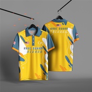 ( Teruskan perjuanganmu )Hari Sukan Negara Jersey 2025 Hsn Polo Shirt Baju Lelaki Berkolar TSHIRT HA