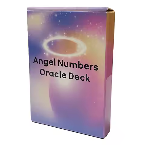 Angel Numbers Oracle Deck 40 Cards To Receive Divine Guidance Board Games Feelings Messages Deck