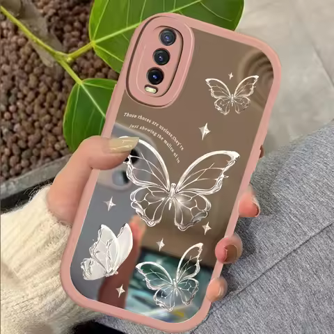 Luxury Mirror Case For Vivo Y12S Y20S Y21 Y21A Y21S Y02 Y15S Y15A Y01 Y16 Y17 Y3 Y12 Y15 Y19 Y5S Y20