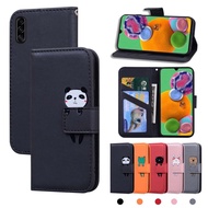 Cartoon animals Phone Casing For Samsung Galaxy A91 A81 A71 A51 A41 A31 A21S A11 Leather Wallet Flip