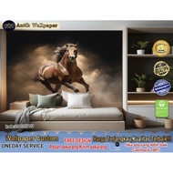 Custom 3D Wallpaper & Wallstickers with 3D Animal Animation Themes for Bedroom