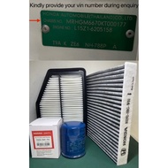 Honda Civic 1.6/1.8/2.0 FB7,FB1,,FB8,,FB2,FK,FK2,FB3 Oil/Engine/Aircon Filter Servicing Kit
