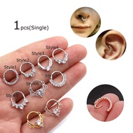 1piece Earrings Tragus Rook Helix Piercing Nose Hoop Ring 8mm