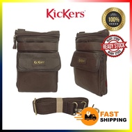 KICKERS ORIGINAL COW LEATHER 2 IN 1 SLING POUCH WAIST BAG CROSSBODY BEG LELAKI KULIT ORIGINAL LEMBU 