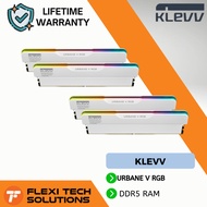 KLEVV URBANE V RGB 6000MHz CL30 48GB (24GBx2)/CL28 32GB (16GBx2)  DDR5 Gaming Memory - white