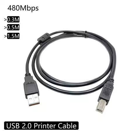 USB High Speed 2.0 A To B Male Cable for Canon Brother Samsung Hp Epson Printer Cord 0.3m 0.5m 1.5m