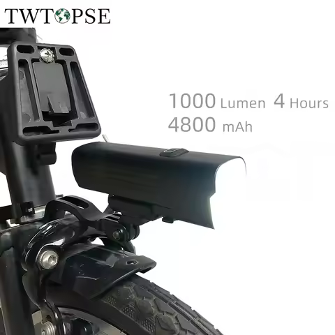 TWTOPSE 1000 Lumen Bike Light with Mount Bracket For Brompton Folding Bicycle 3SIXTY PIKES Fit Front