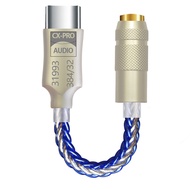 CX31993 USB Type C Earbuds DAC Type-C to 3.5mm HiFi Digital Headphone Amplifier DAC Audio Cable for 