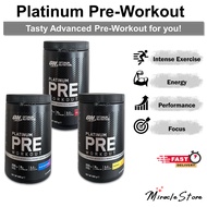 Optimum Nutrition Platinum Pre workout 420g Performance Energy Focus Intense Exercise B6 B12