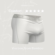 Private Structure Men Underwear Viscose From Bamboo Boxer Brief | Boxer - Bright White [4380]