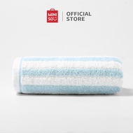 MINISO Handuk Bath Towel Cotton Bulu Karang Klasik Bergaris Polyester handuk lembut penyerapan air c