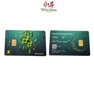 Wing Sing 1g 999.9 Investment Gold Bar Fine Gold Gold Card Gift Goldbar Gold bar Emas 999.9 Kad Gold