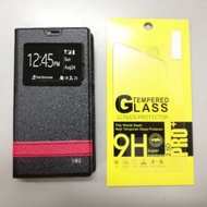 Window Pouch Case YES Altitude 4G Black / Gold FREE 2.5D 9H Pro+ Tempered Glass
