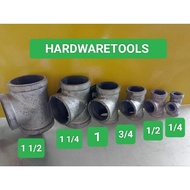 GI Tee 1 1/2" 1 1/4" 1" 3/4" 1/2" 1/4"