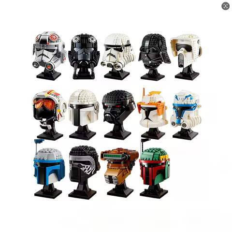 724Pcs TIE Fighter Helmet Building Blocks Compatible 75274 Bricks Model Kids Adults Christmas Birthd