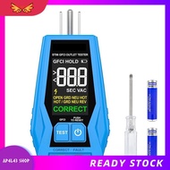 [ap4l43.] Outlet Tester 110-125V AC Electrical Outlet Test Receptacle Tester with GFCI US Plug