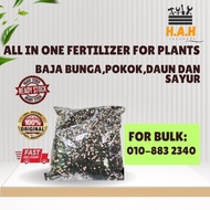 All In One Fertilizer for Plants/ Baja untuk bunga, pokok, daun dan sayur/ 4合1肥/ 肥料 (1.2 KG)