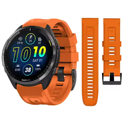 QuickFit 22mm Silicone Band for Garmin Forerunner 965 955 Solar 945 Strap For Garmin Fenix 7 6Pro/5P
