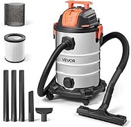 VEVOR Shop Vac, 8 Gallon Wet Dry Shop Vacuum, 6 Peak HP with One-Button Self-Cleaning, Dual-Filter, 
