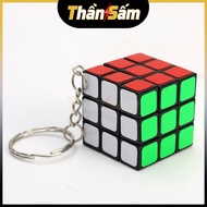 3x3 Rotatable Rubik's Cube Keychain 3x3x3 Rubik's Cube Intellectual Toy for Children to Develop Thin
