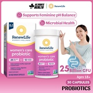 Renew Life, Women's Care Probiotic, 25 Billion CFU, Support Digestive & Immune Health, 30 Vegetarian