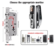 APP Wifi 3D การจดจำใบหน้ากล้องประตูล็อคอัจฉริยะสแกนลายนิ้วมือรหัสล็อคด้วยกุญแจดิจิตอลการ์ด Nfc สำหรั