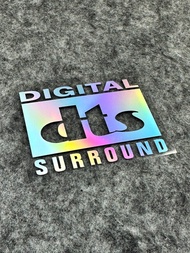 26|New DTS Audio digital sound Logo Electric Motorcycle Luggage Sticker Computer Car Waterproof Suns
