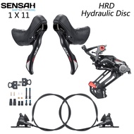 SENSAH SRX PRO G11 HRD Disc 1x11s Gravel-bikes Cyclo-Cross Hydraulic Disc Brake Groupset, Hydraulic Disc Alloy 11s