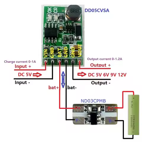 mini 3.7V 4.2V 3.5A 1-Cell Li-ion Lithium Li-Polymer Battery Charger Over Charge Discharge Overcurre