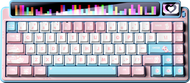Bàn phím Leobog AMG65 TM (Màu hồng + trắng + xanh dương/ Jadeite switch) AMG6505