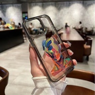 Graffiti faceless man airbag phone case applies OPPO A1k/C2 A3s A15/A15s A16 A16k/A16e A17/A17k A18/