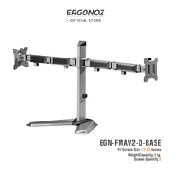 ERGONOZ ขาตั้งจอคอม แขนจับจอ ขาตั้งจอ ขาตั้งจอคอมพิวเตอร์ Monitor Arm รุ่น Full Motion Arm Double Base สำหรับหน้าจอ 17 - 32 นิ้ว