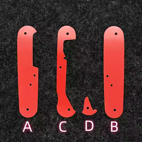 Red G10 Liners Lining Clamping Plate Partition For 91MM Victorinox Swiss Army Knives SAK DIY Accesso