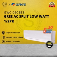 GREE AC SPLIT LOW WATT 1/2PK 1/2 PK R32 GWC-05C3ES